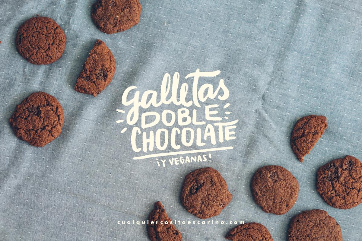Galletas DOBLE chocolate, ¡y veganas!