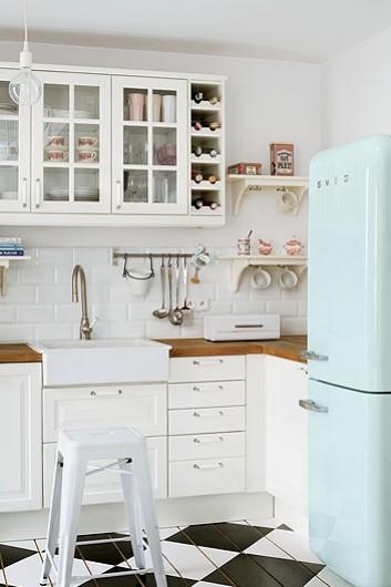 Frigorífico Smeg en azul