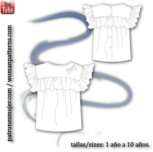 blusa con volante-patronemujer