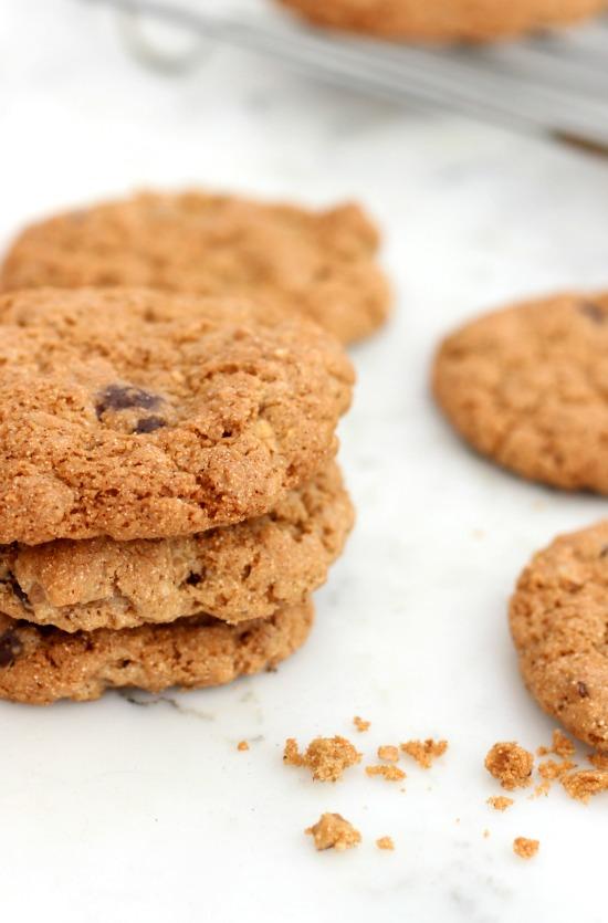 Cookies de avena, chocolate, sésamo y nueces - sin gluten