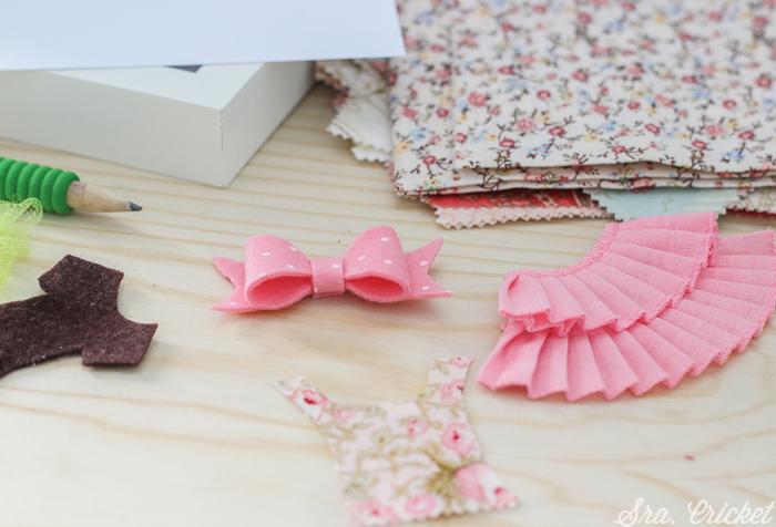 vestidos miniatura manualidad