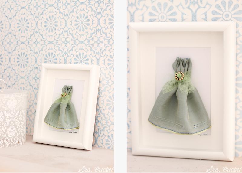 cuadro vestido miniatura