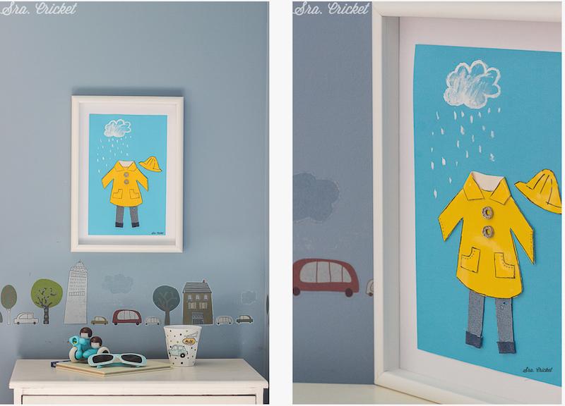 cuadro ropa en miniatura