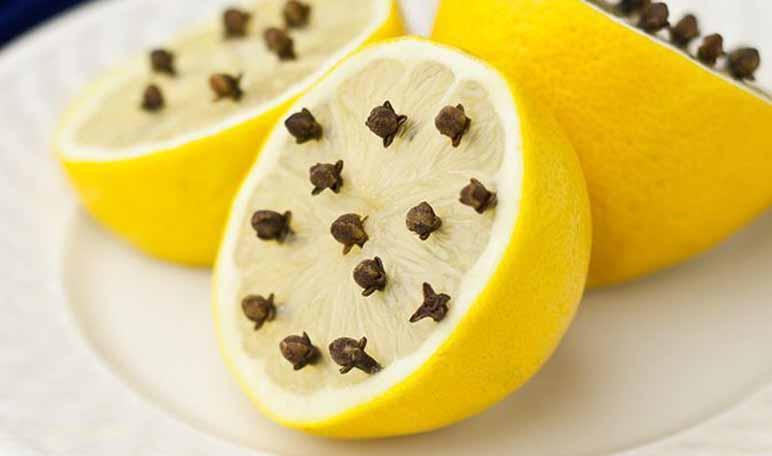 Limón y clavo para elaborar un repelente natural