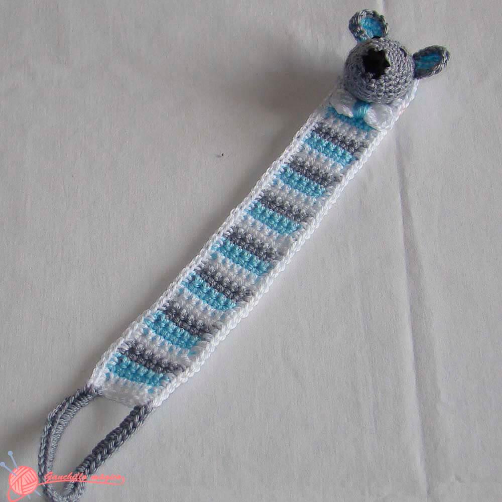Baby box o Canastilla de bebe ganchillo chupetero