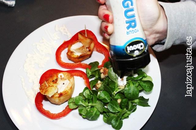 Ensalada con salsa de yogur de Choví