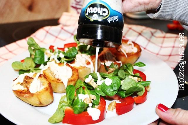 Ensalada con salsa de yogur Choví