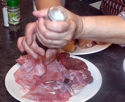 Pollo y Conejo rustido con Setas11