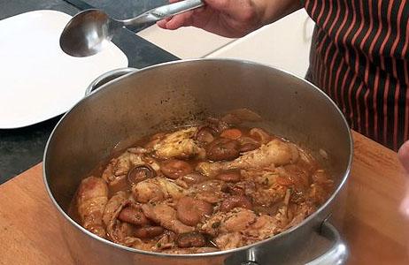 Pollo y Conejo rustido con Setas42