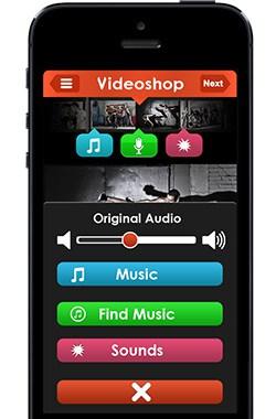 opcion para agregar musica