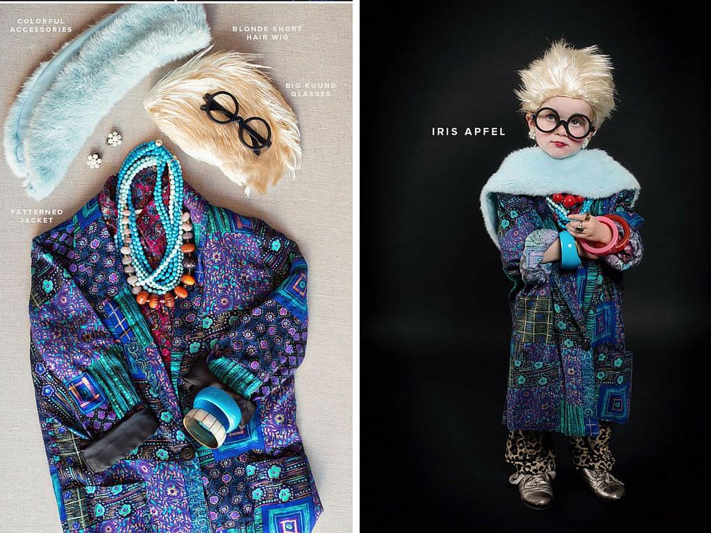Detalles para un disfraz de Iris Apfel