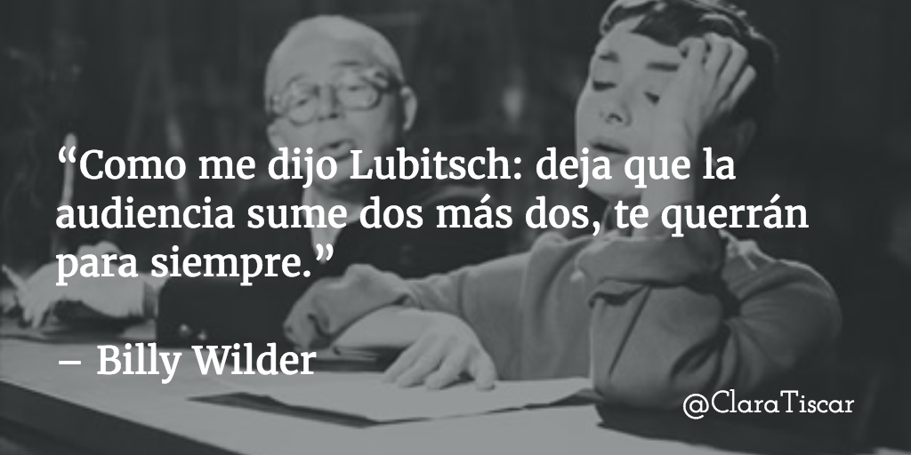 Ayuda de Billy Wilder para escribir buenos guiones