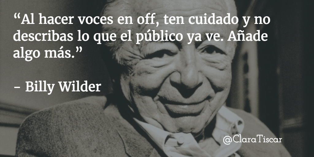 Billy Wilder sobre escribir buenos guiones