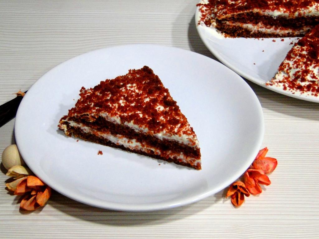 red velvet cake sin azucar- porcion