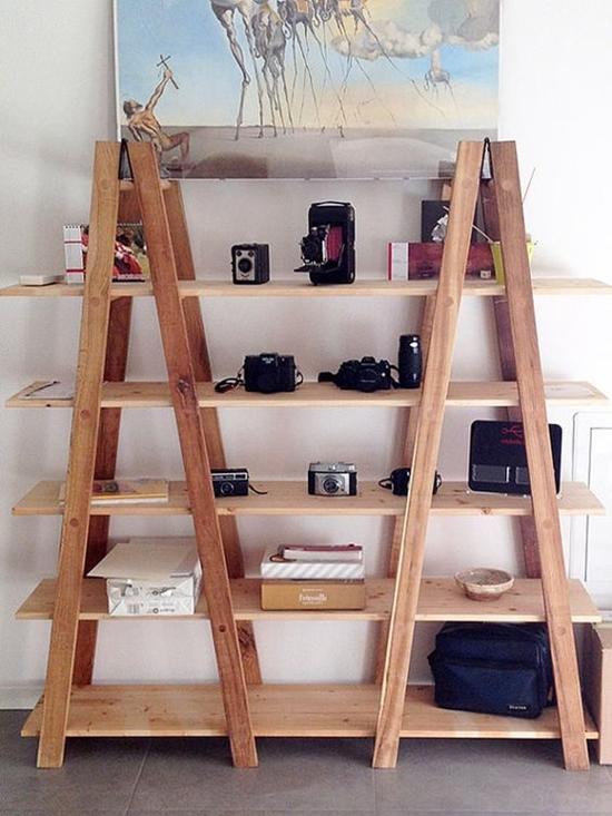 Estanterías con escaleras y otros usos para tenerlo todo en orden a (11)