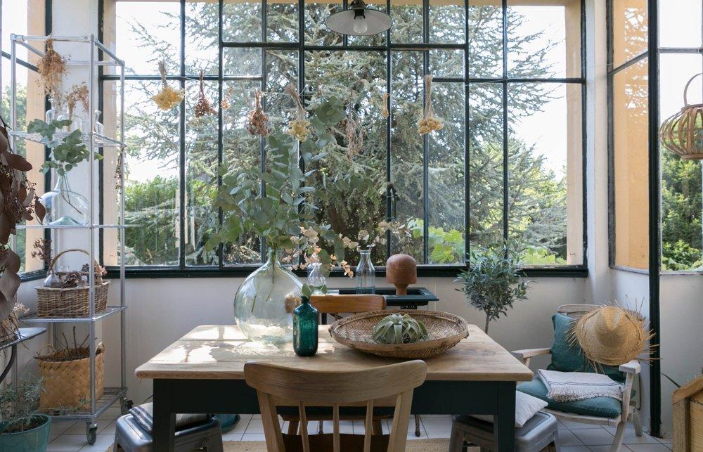 Vista del espacio de comer en la cocina