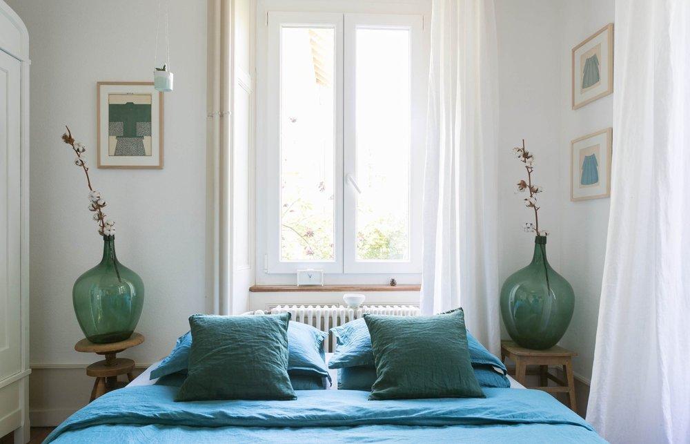 Detalle de la decorción del dormitorio