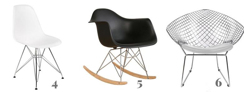 Sillas de diseño de la firma SuperStudio