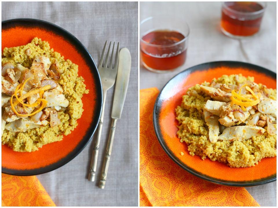 Cous cous pollo a la naranja