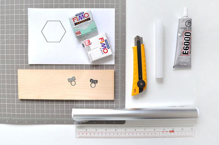 diy colgador geométrico