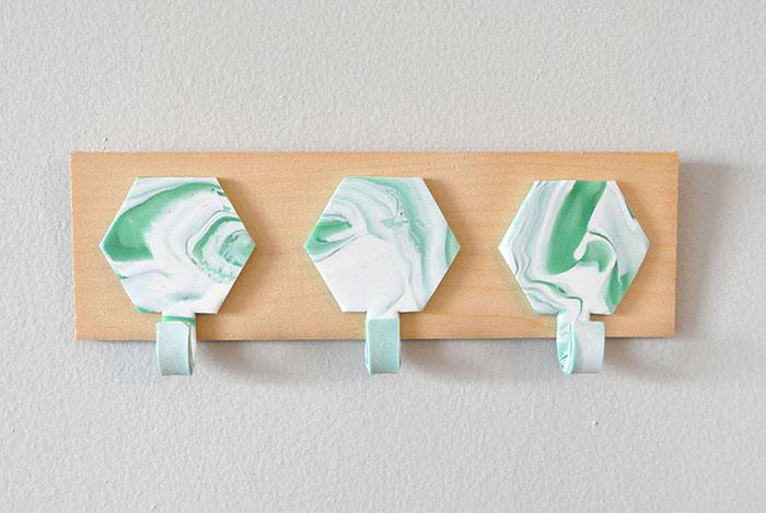 diy colgador geométrico