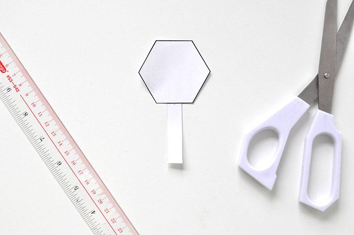 diy colgador geométrico