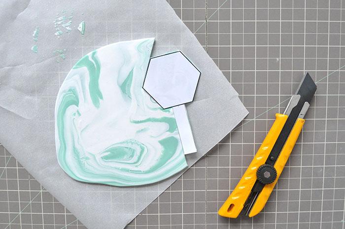 diy colgador geométrico