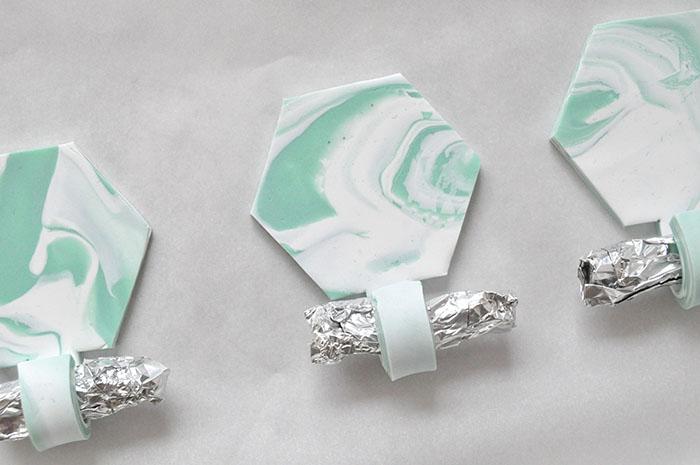 diy colgador geométrico