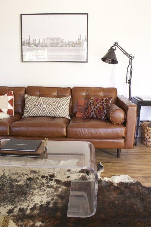 sofa de cuero
