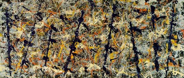 Postes azules número 11 realizada por Jackson Pollock