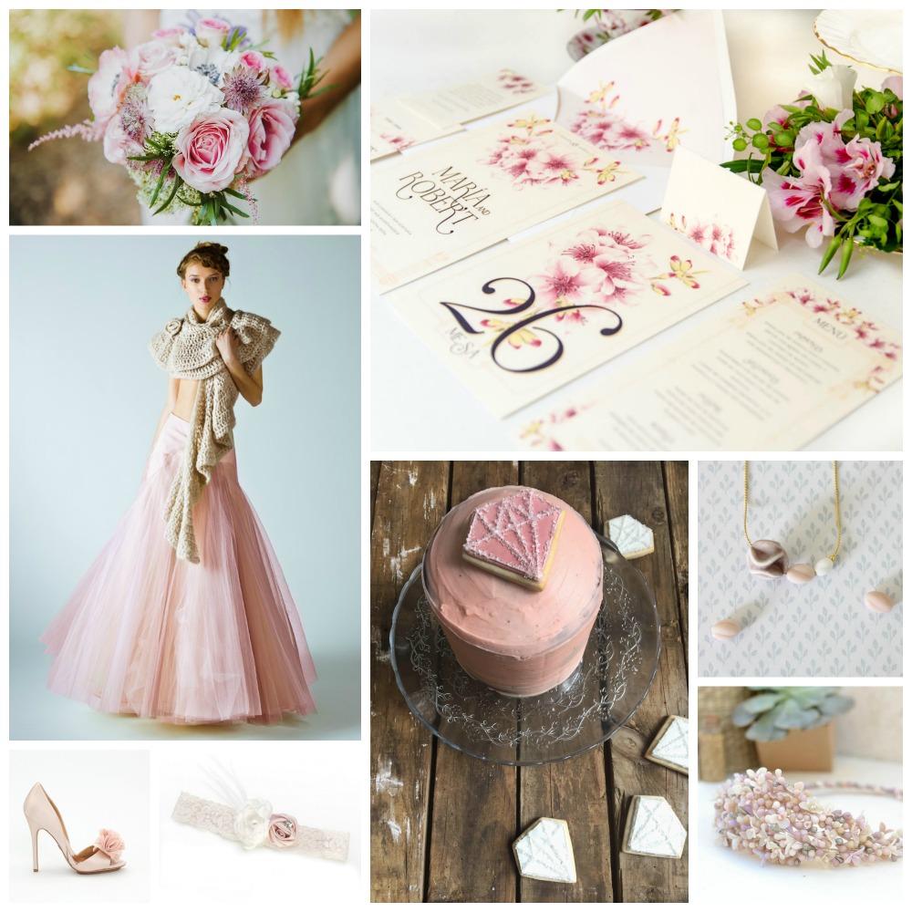 Una boda en rosa cuarzo en All Lovely Party