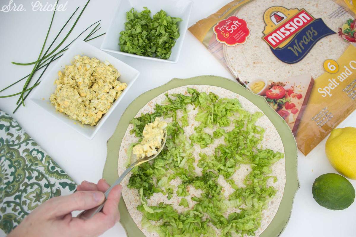egg salad wrap