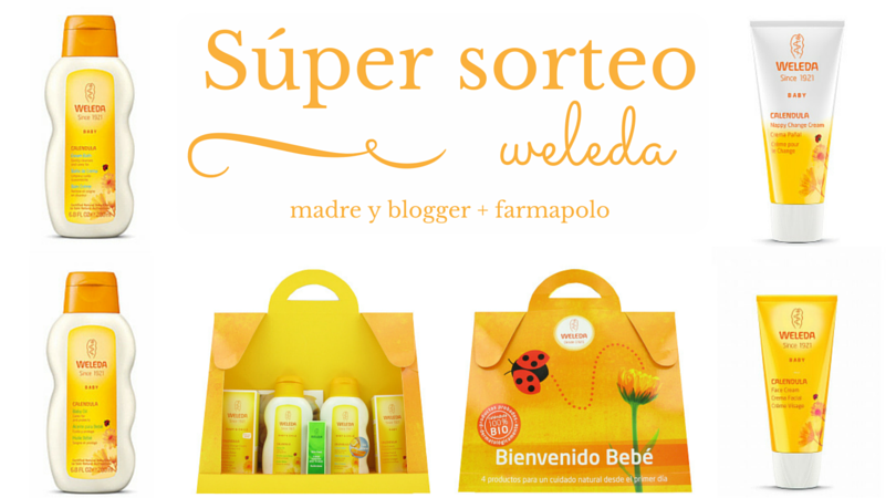sorteo pack bienvenido bebé weleda madre y blogger y farmapolo