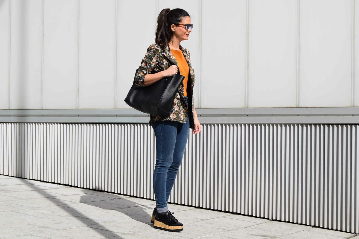 americana de flores look moda