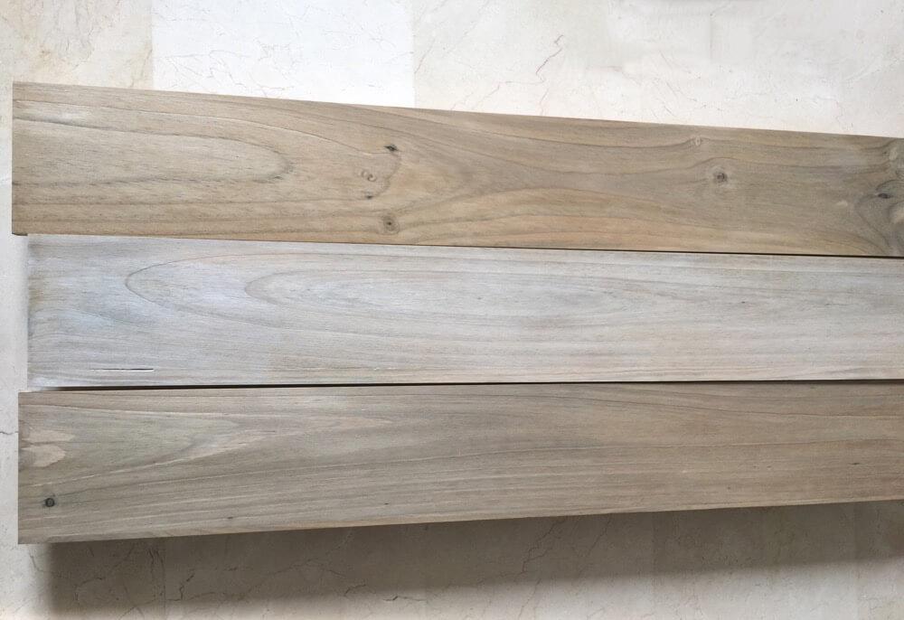If you wonder how to weather wood yourself the easy way you cant miss this post. Take some paint, a container and a rag and enjoy the process.