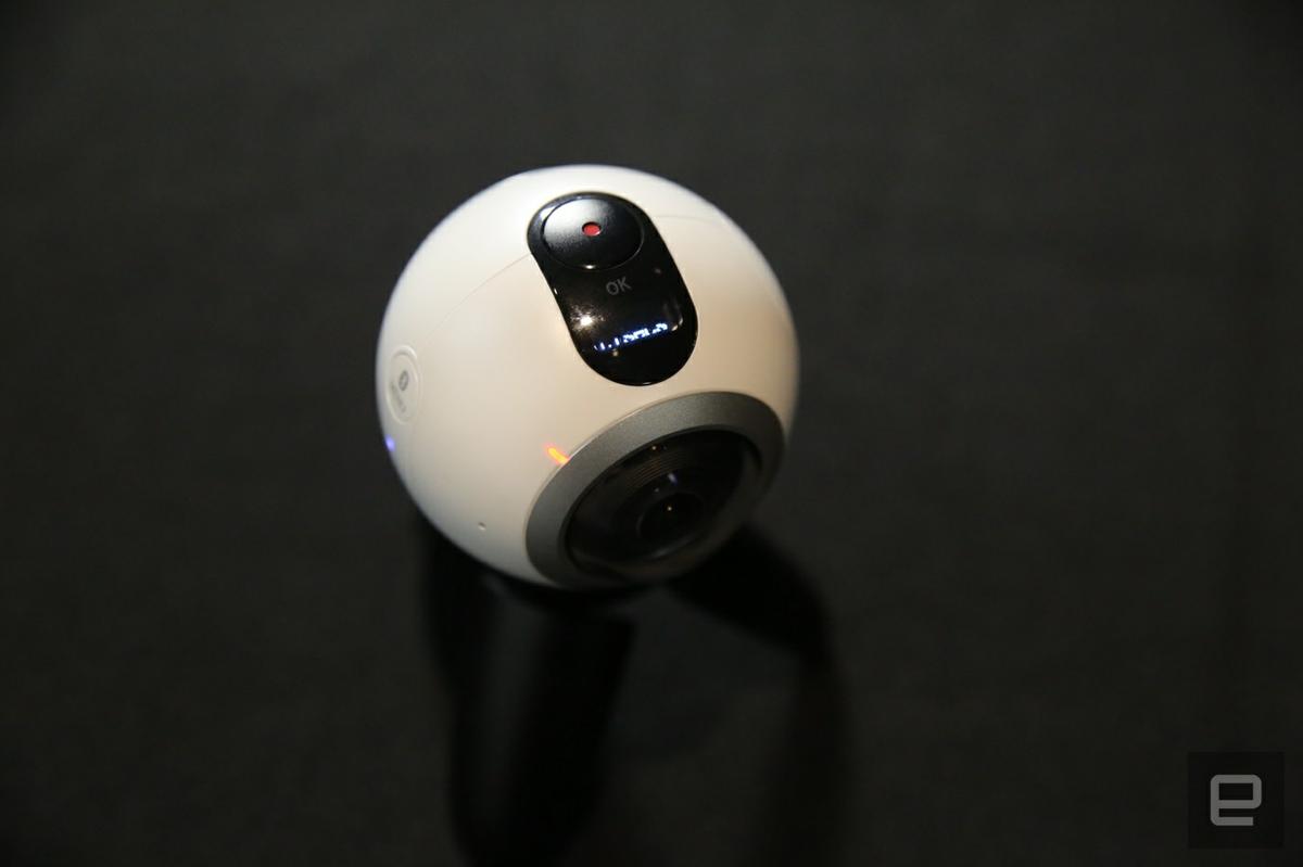 Cámara Gear 360 parte superior