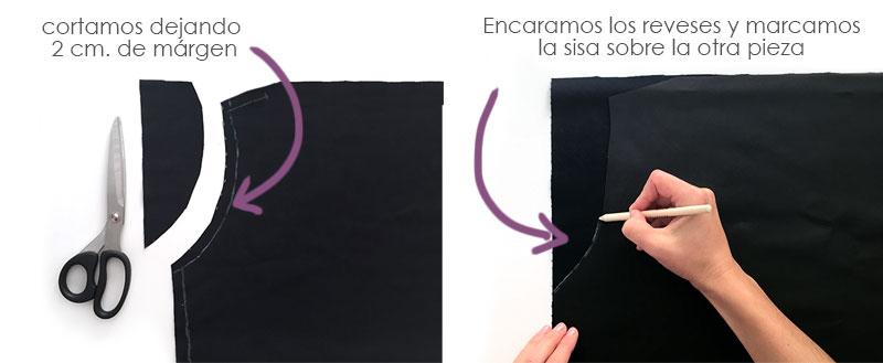 Chaqueta de punto y polipiel de un cardigan básico -DIY-