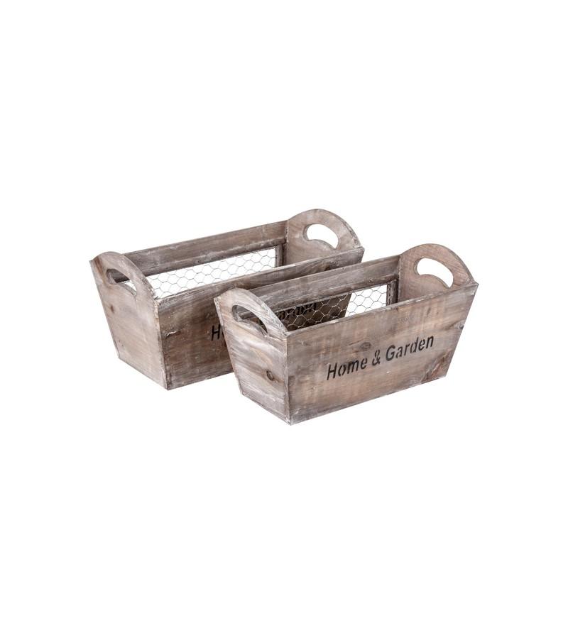 SET DE CANASTOS MADERA SURTIDO