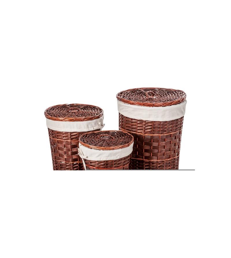 KIT CESTOS MIMBRE PARA ROPA