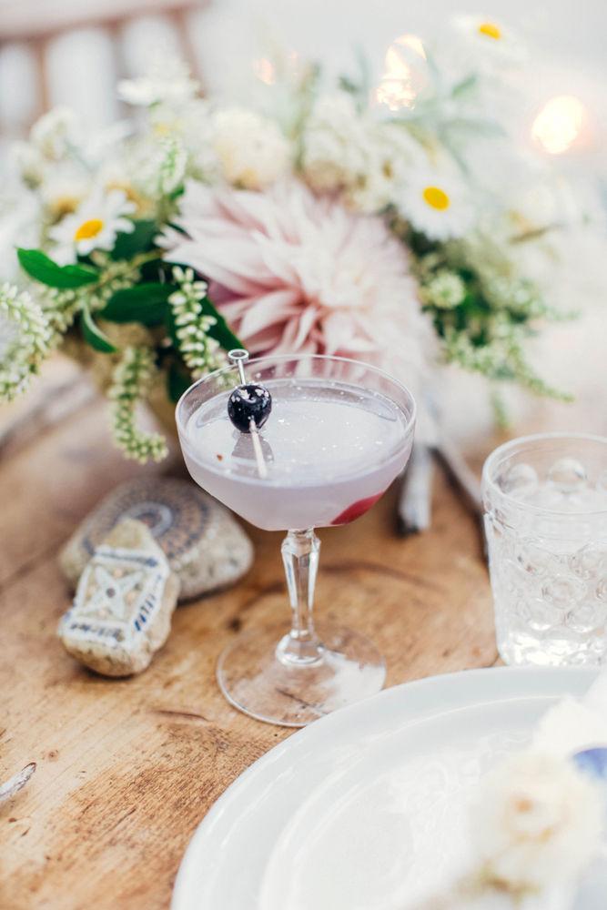 Detalle de la bebida para una fiesta