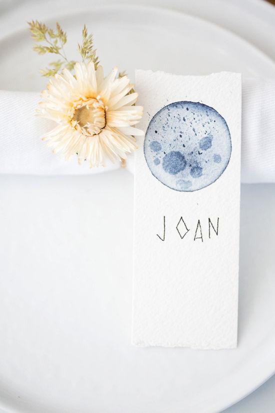 Detalle del sitting para una mesa de fiesta