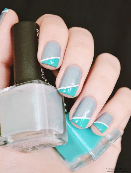uñas-con-cintillas-y-dos-colores-1