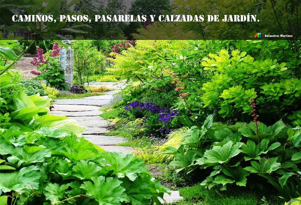 caminos y pasarelas jardin