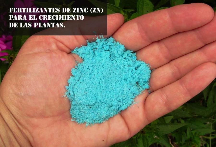 Fertilizantes de Zinc (Zn) para el crecimiento de las plantas.