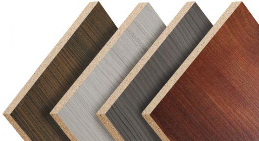 Detalle melamina acabado madera