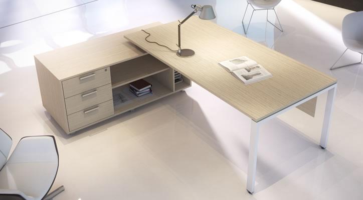 Conjunto muebles despacho de Despacho a despacho con acabado melamina madera