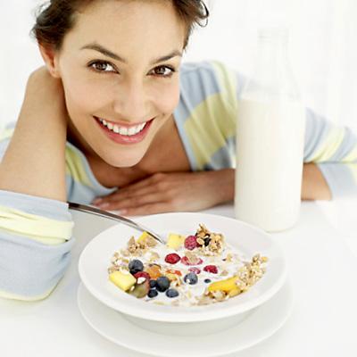 Avena comer para el desayuno