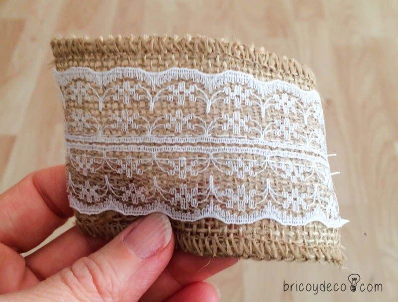 tiras de tela para hacer un topiario