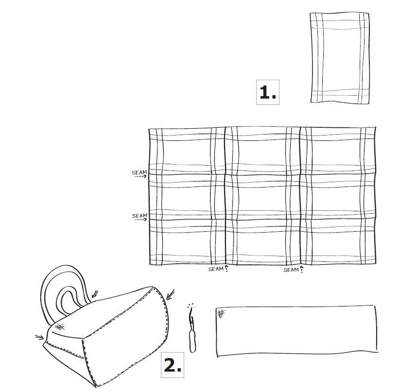 Reutiliza las bolsas azules de Ikea