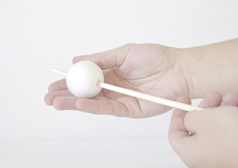 pintar bolas de poliestireno 2